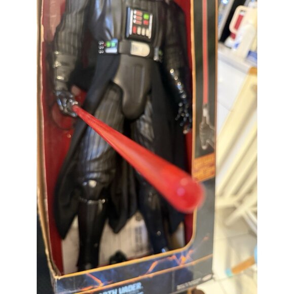 DARTH VADER   Deluxe 31”  STAR WARS  action figure  w/sound And Light Saber - Picture 15 of 17